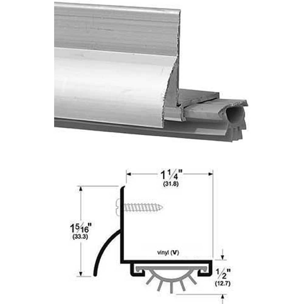 Pemko - Thresholds; Height (Inch): 1-5/16 ; Length (Inch): 36 ; Width (Inch): 1-1/4 ; Finish/Coating: Mill Finish Aluminum - Exact Industrial Supply