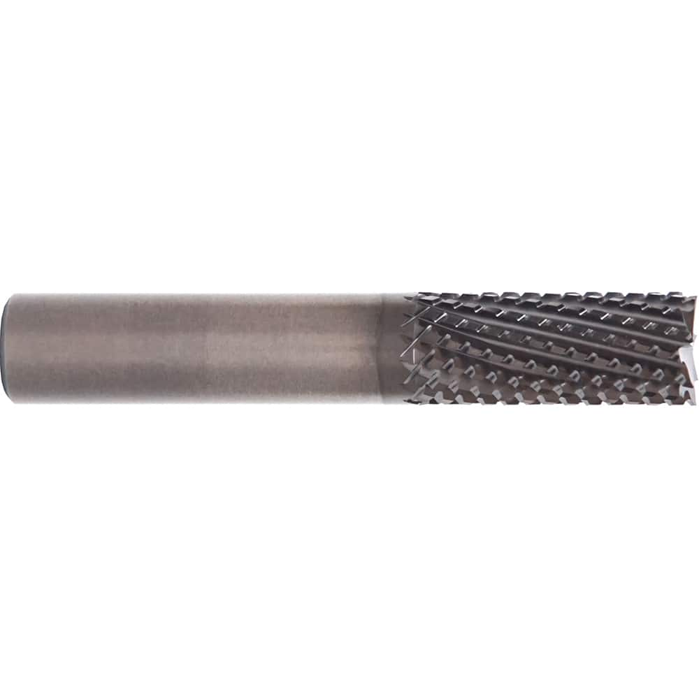 M.A. Ford - 3/8" Diam, 1-1/2" LOC, 3/8" Shank Diam, 12-Flute Burr-End Diamond-Pattern Router Bit - Exact Industrial Supply