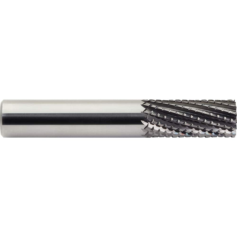 M.A. Ford - 0.315" Diam, 25mm LOC, 0.315" Shank Diam, 10-Flute Burr-End Diamond-Pattern Router Bit - Exact Industrial Supply