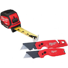 Milwaukee Tool - Tape Measures; Length (Feet): 16.00 ; Width (Inch): 1-5/16 ; Graduation (Inch): 1/16 ; Blade Material: Steel ; Case Material: ABS Plastic ; Blade Color: Yellow/Black - Exact Industrial Supply