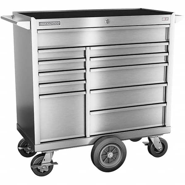 Champion Tool Storage - Tool Storage Combos & Systems Type: Wheeled Tool Cabinet with Maintenance Cart Drawers Range: 10 - 15 Drawers - Caliber Tooling