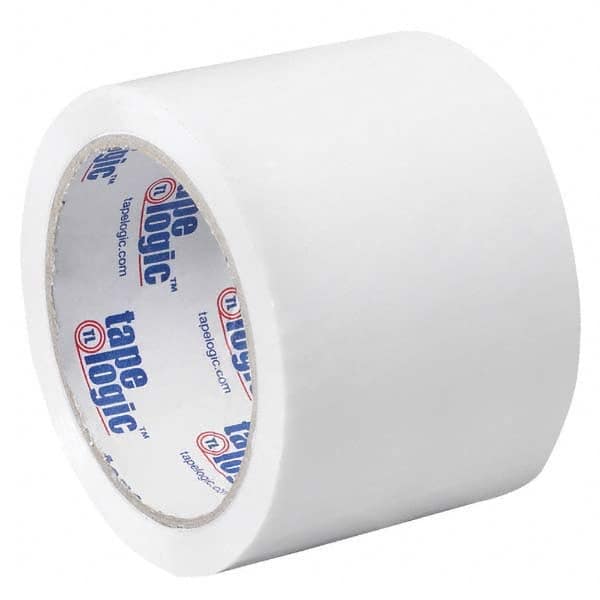 Tape Logic - Pack of (6) 55 Yd Rolls 3" White Box Sealing & Label Protection Tape - Caliber Tooling