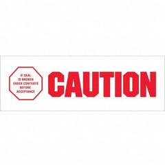 Tape Logic - Shipping & DOT Labels Message Type: Shipping Label Legend: Caution - If Seal Is Broken - Caliber Tooling