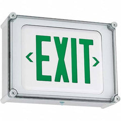 Hubbell Lighting - Illuminated Exit Signs Number of Faces: 1 Letter Color: Green - Caliber Tooling