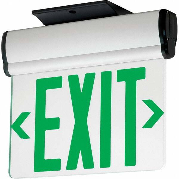 Hubbell Lighting - Illuminated Exit Signs Number of Faces: 2 Letter Color: Green - Caliber Tooling