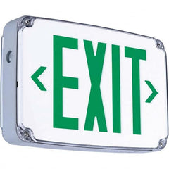 Hubbell Lighting - Illuminated Exit Signs Number of Faces: 2 Letter Color: Green - Caliber Tooling