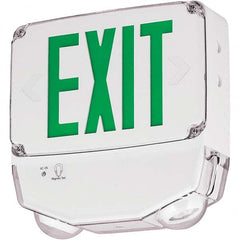 Hubbell Lighting - Illuminated Exit Signs Number of Faces: 1 Letter Color: Green - Caliber Tooling