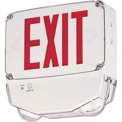 Hubbell Lighting - Illuminated Exit Signs Number of Faces: 1 Letter Color: Red - Caliber Tooling