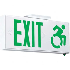 Hubbell Lighting - Illuminated Exit Signs Number of Faces: 1 Letter Color: Green - Caliber Tooling