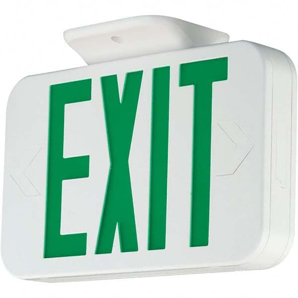 Hubbell Lighting - Illuminated Exit Signs Number of Faces: 1 Letter Color: Green - Caliber Tooling