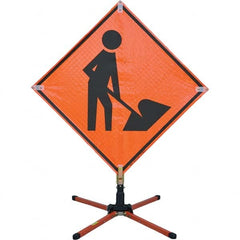 VizCon - Sign Posts & Traffic Sign Accessories Type: Roll-Up Sign Stand Sign Post/Stand Height (Feet): 3 - Caliber Tooling