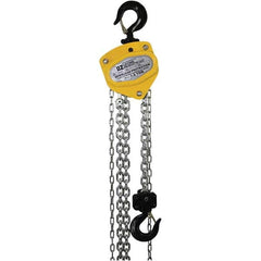 OZ Lifting Products - 3,000 Lb Capacity, 10' Lift Height, Manual Chain Hoist with Overload Protection - Caliber Tooling