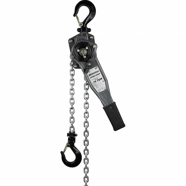 OZ Lifting Products - 1,500 Lb Capacity, 5' Lift Height, Chain Manual Lever Hoist - Caliber Tooling