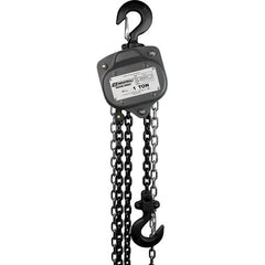 OZ Lifting Products - 2,000 Lb Capacity, 10' Lift Height, Chain Manual Hoist - Caliber Tooling