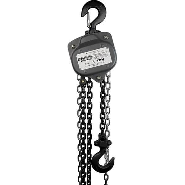 OZ Lifting Products - 2,000 Lb Capacity, 30' Lift Height, Chain Manual Hoist - Caliber Tooling