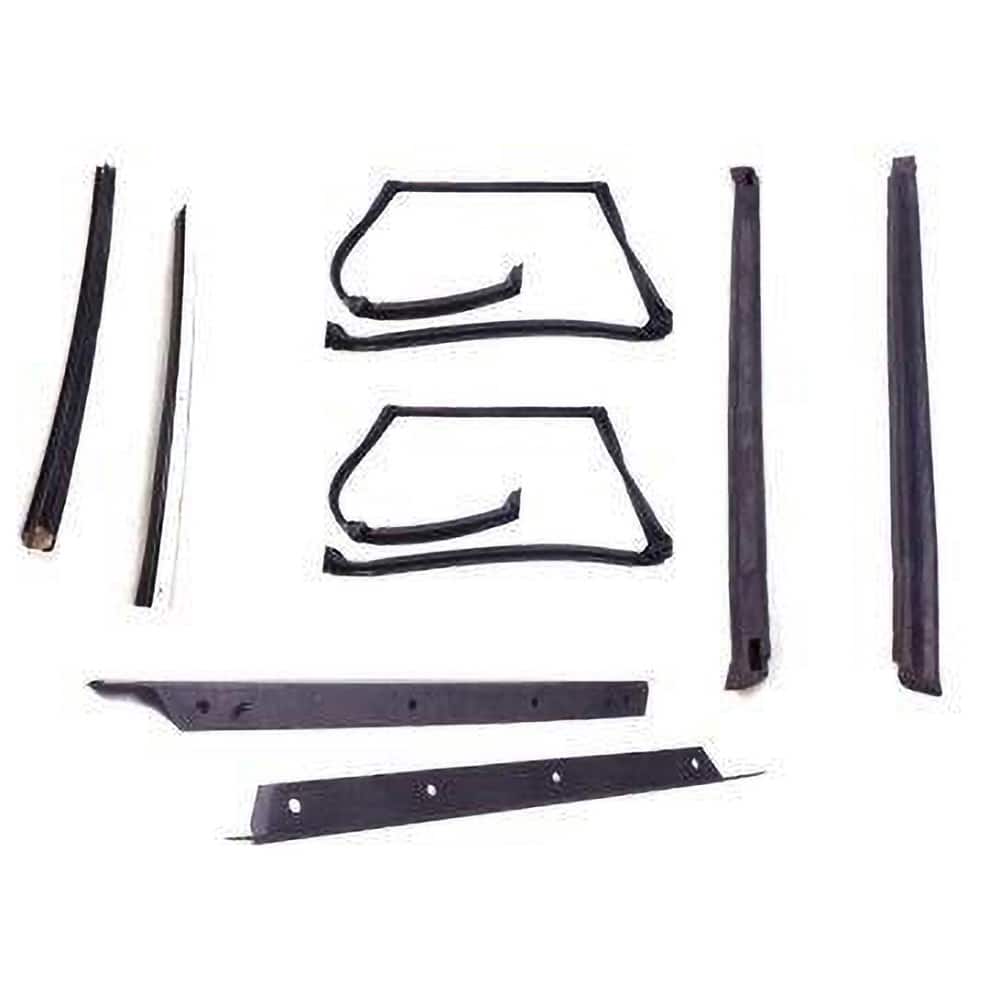 Fairchild Industries - Automotive Replacement Parts; Type: T-Top Seal Kit ; Application: 82-92 Chevrolet Camaro 8 pc T-Top Seal Kit (plastic drip rails) replaces OEM# 10198353; 10198352; 10165495; 10165494; 10165496; 10165496; 10198231; 10198230; 2062361 - Exact Industrial Supply