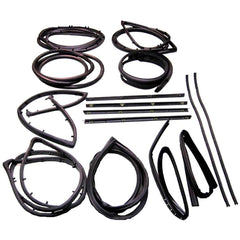 Fairchild Industries - Automotive Replacement Parts; Type: Weatherstrip Kit ; Application: 1968-1983 Jeep Classic Jeep (CJ) Weatherstrip Kit replaces OEM# J5457057; J5454164; J5459645; J5459644; J5453833; 55176223; 55176222; J5457112; J5454184; 5453950; - Exact Industrial Supply