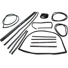 Fairchild Industries - Automotive Replacement Parts; Type: Weatherstrip Kit ; Application: 1976-1986 Jeep Classic Jeep (CJ) Weatherstrip Kit replaces OEM# J5457057; J813485; J5459645; J5459644; J5762385; J5762384; 55176223; 55176222; J5457112; J5454184; - Exact Industrial Supply