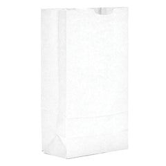 GEN - Paper Bags; Type: Grocery Bag ; Color: White ; Size: 6.31 in W x 4.19 in D x 13.38 in H ; Material: Paper - Exact Industrial Supply