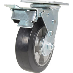 Vestil - Standard Casters; Mount: With Holes ; Style: Swivel w/Total Brake ; Wheel Diameter: 6 (Inch); Wheel Width: 2 (Inch); Overall Height (Inch): 7-1/2 ; Load Capacity (Lb.): 771.000 - Exact Industrial Supply