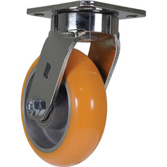 Vestil - Standard Casters; Mount: With Holes ; Style: Swivel ; Wheel Diameter: 6 (Inch); Wheel Width: 2 (Inch); Overall Height (Inch): 7-1/2 ; Load Capacity (Lb.): 1500.000 - Exact Industrial Supply