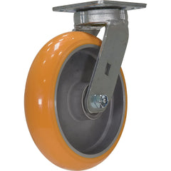 Vestil - Standard Casters; Mount: With Holes ; Style: Swivel ; Wheel Diameter: 8 (Inch); Wheel Width: 2 (Inch); Overall Height (Inch): 9-1/2 ; Load Capacity (Lb.): 2000.000 - Exact Industrial Supply