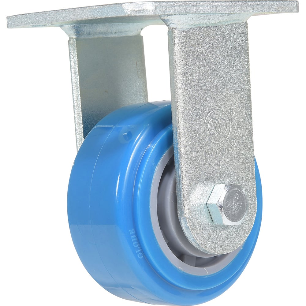 Vestil - Standard Casters; Mount: With Holes ; Style: Rigid ; Wheel Diameter: 4 (Inch); Wheel Width: 2 (Inch); Overall Height (Inch): 5-3/4 ; Load Capacity (Lb.): 617.000 - Exact Industrial Supply