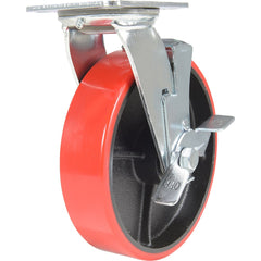 Vestil - Standard Casters; Mount: With Holes ; Style: Swivel w/Brake ; Wheel Diameter: 8 (Inch); Wheel Width: 2 (Inch); Overall Height (Inch): 9-1/2 ; Load Capacity (Lb.): 1474.000