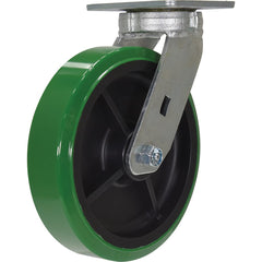 Vestil - Standard Casters; Mount: With Holes ; Style: Swivel ; Wheel Diameter: 8 (Inch); Wheel Width: 2 (Inch); Overall Height (Inch): 9-1/2 ; Load Capacity (Lb.): 1000.000 - Exact Industrial Supply