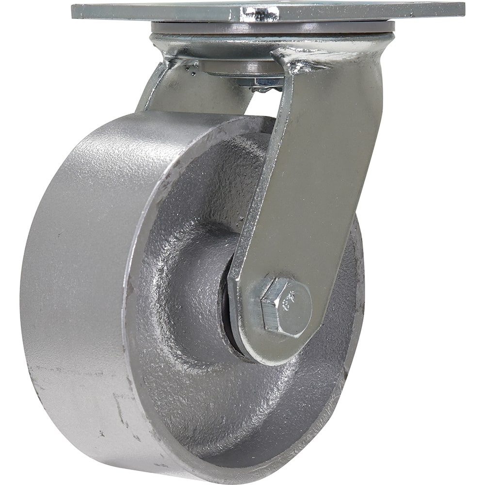 Vestil - Standard Casters; Mount: With Holes ; Style: Swivel ; Wheel Diameter: 5 (Inch); Wheel Width: 2 (Inch); Overall Height (Inch): 6-1/2 ; Load Capacity (Lb.): 1322.000 - Exact Industrial Supply