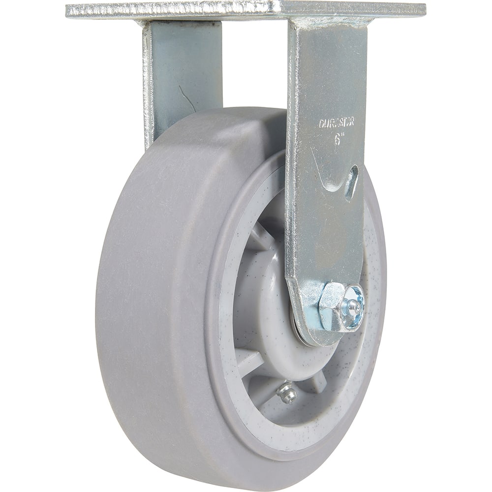 Vestil - Standard Casters; Mount: With Holes ; Style: Rigid ; Wheel Diameter: 6 (Inch); Wheel Width: 2 (Inch); Overall Height (Inch): 7-1/2 ; Load Capacity (Lb.): 600.000 - Exact Industrial Supply