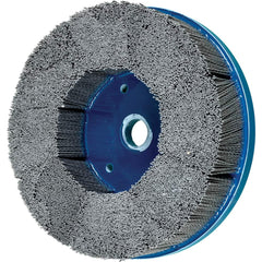 PFERD - Disc Brushes; Outside Diameter (Inch): 8 ; Grit: 80 ; Abrasive Material: Silicon Carbide ; Brush Type: Crimped ; Connector Type: Arbor ; Arbor Hole Size (Inch): 7/8 - Exact Industrial Supply