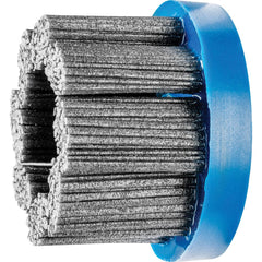PFERD - Disc Brushes; Outside Diameter (Inch): 3 ; Grit: 80 ; Abrasive Material: Silicon Carbide ; Brush Type: Crimped ; Connector Type: Arbor ; Arbor Hole Size (Inch): 7/8 - Exact Industrial Supply