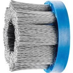 PFERD - Disc Brushes; Outside Diameter (Inch): 3 ; Grit: 320 ; Abrasive Material: Silicon Carbide ; Brush Type: Crimped ; Connector Type: Arbor ; Arbor Hole Size (Inch): 7/8 - Exact Industrial Supply