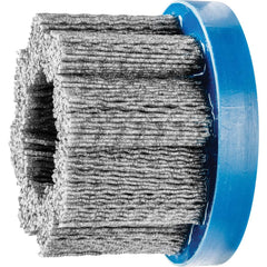PFERD - Disc Brushes; Outside Diameter (Inch): 3 ; Grit: 120 ; Abrasive Material: Silicon Carbide ; Brush Type: Crimped ; Connector Type: Arbor ; Arbor Hole Size (Inch): 7/8 - Exact Industrial Supply