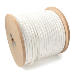 Mibro - Rope; Type: Double Braid ; Head/Holder Diameter (Inch): 1/2 ; Material: Polyester ; Load Capacity (Lb.): 895.000 ; Maximum Length: 275.00 ; Color: White - Exact Industrial Supply