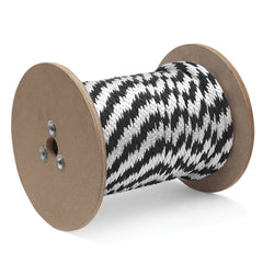 Mibro - Rope; Type: Solid Braid ; Head/Holder Diameter (Inch): 5/8 ; Material: Polypropylene ; Load Capacity (Lb.): 290.000 ; Maximum Length: 200.00 ; Color: Black/White - Exact Industrial Supply