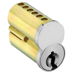 Arrow Lock - Cylinders; Type: Interchangeable Core ; Keying: WB Keyway ; Number of Pins: 7 ; Material: Brass ; Finish/Coating: Satin Chrome - Exact Industrial Supply