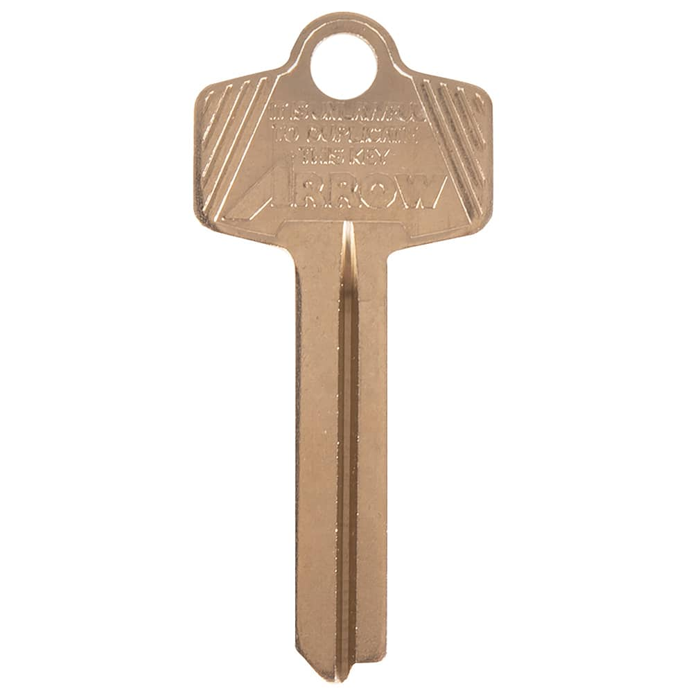 Arrow Lock - Key Blanks; Type: Arrow ; Material: Brass - Exact Industrial Supply