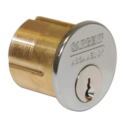 Cylinders; Type: Mortise; Keying: 42 LA Keyway; Number of Pins: 6; Finish/Coating: Stainless Steel; Minimum Order Quantity: Brass; Material: Brass; Type: Mortise; Material: Brass