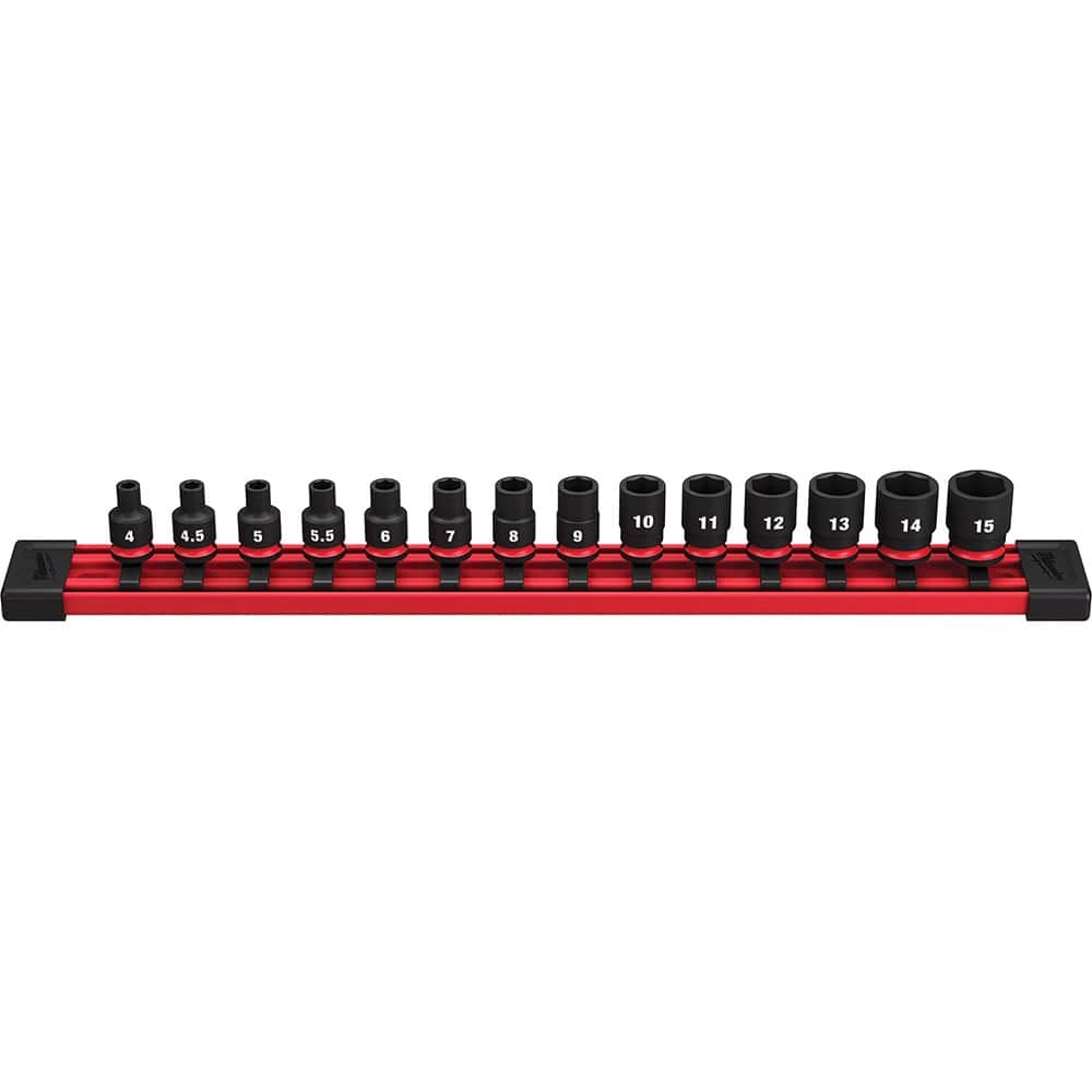 Milwaukee Tool - 14 Pc 1/4" Drive Socket Set - Exact Industrial Supply