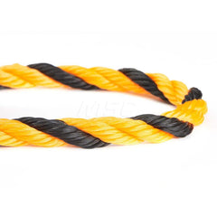 Rope; Rope Construction: 3 Strand Twisted; Material: Polypropylene; Work Load Limit: 120 lb; Color: Yellow; Maximum Temperature (F) ( - 0 Decimals): 330; Breaking Strength: 989; Application: General Purpose; Rope Strand Count: 3; Package Type: Reel; Addit