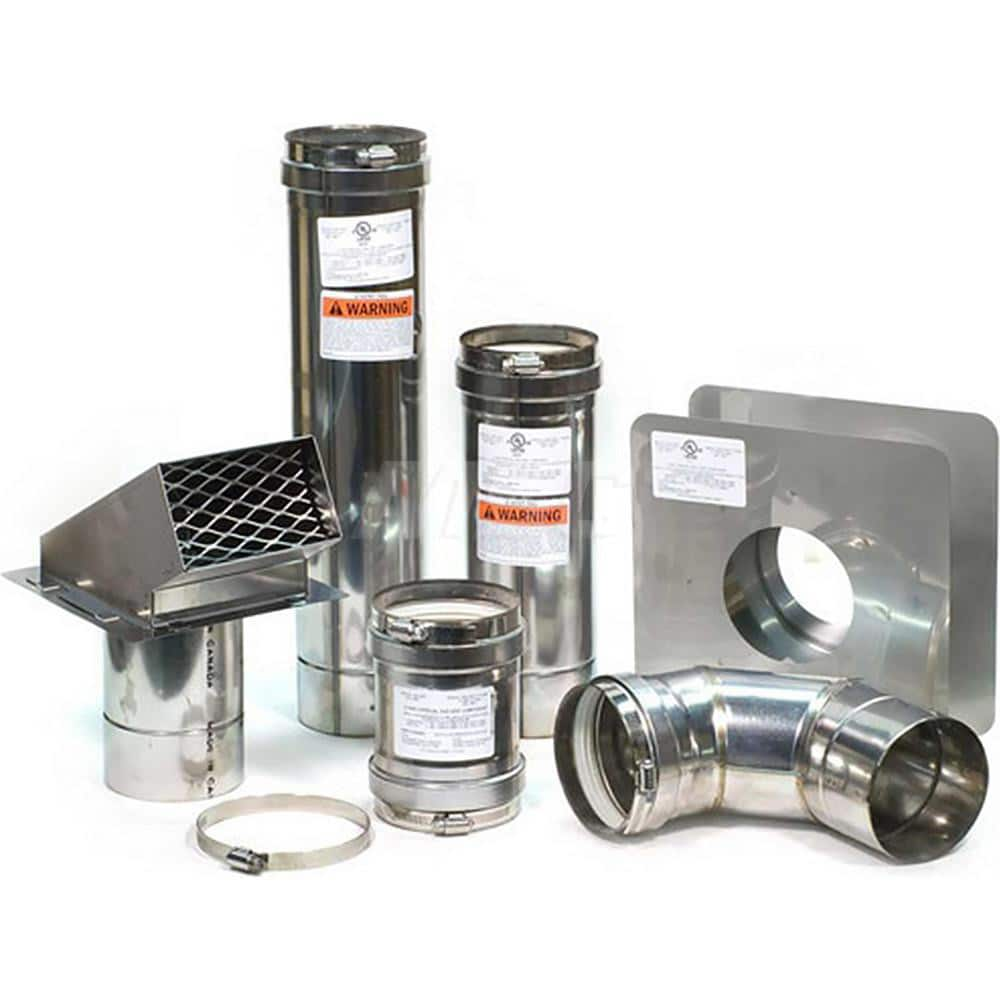 Water Heater Parts & Accessories; Type: Venting Kit; Length (Inch): 18; For Use With: Indoor Water Heaters; Contents: 4″ x 12″ Pipe; Termination Hood; 4″ Universal; 4″ x 18″ Pipe; Wall Thimble; Appliance Adapter with Backflow Preventer; 4″ x 90-Degree Elb