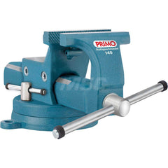 Bench Vise: 4″ Jaw Width, 4-1/2″ Jaw Opening, 2-1/2″ Throat Depth Swivel, Drop Forged Steel