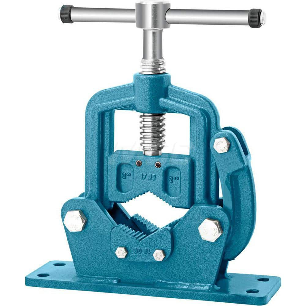 Bench & Pipe Combination Vise: 4-1/2″ Jaw Width, 4″ Jaw Opening Bolt Down, Stationary Base, Ductile Iron