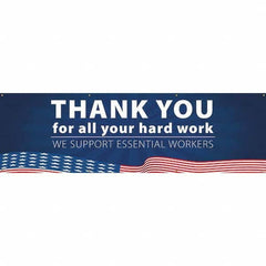 NMC - Banners Message Type: Safety Reinforcement & Motivational Legend: Thank You For All Your Hard Work - We Support Essential Workers - Caliber Tooling