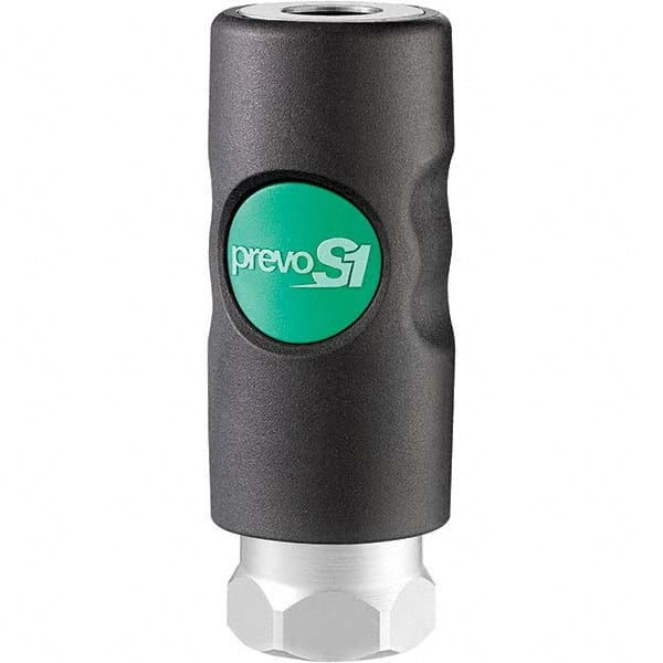 Prevost - Pneumatic Hose Fittings & Couplings Type: Coupler Thread Size: 3/8 - Caliber Tooling