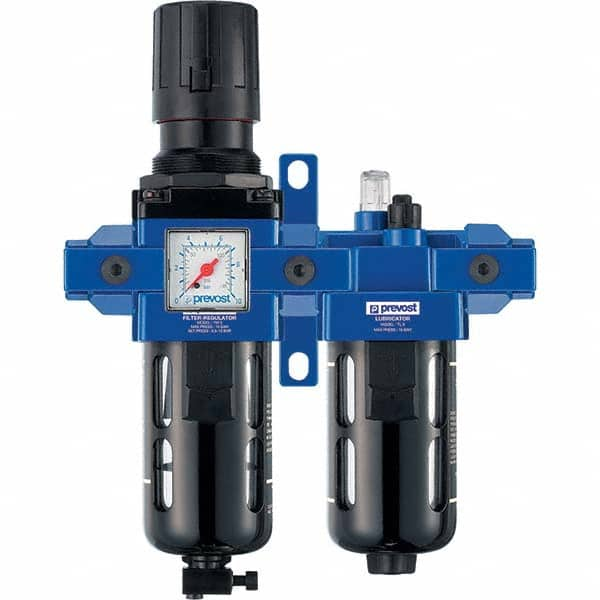 Prevost - Filter, Regulator & Lubricator (FRL) Units Configuration: 2 Pc. Filter/Regulator-Lubricator Body Type: Standard - Caliber Tooling