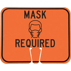 PRO-SAFE - "Notice - Mask Required", 12-1/2" Wide x 10-1/2" High, ABS Safety Sign - Caliber Tooling