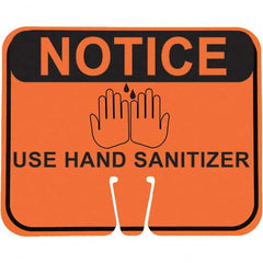 PRO-SAFE - "Notice Use Hand Sanitizer", 12-1/2" Wide x 10-1/2" High, ABS Safety Sign - Caliber Tooling